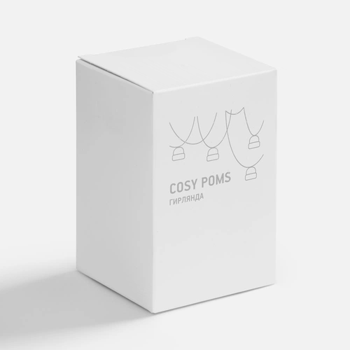 Гирлянда Cosy Poms, красная Гирлянда Cosy Poms, красная