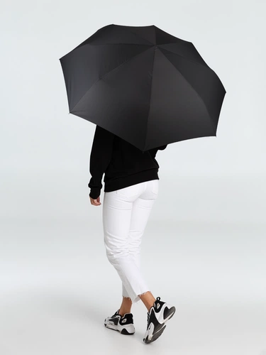 Зонт складной Fiber, черный Зонт складной Fiber, черный