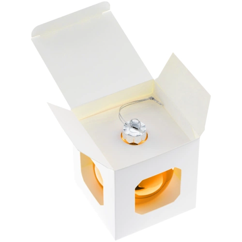 Елочный шар Finery Gloss, 8 см, глянцевый оранжевый Елочный шар Finery Gloss, 8 см, глянцевый оранжевый