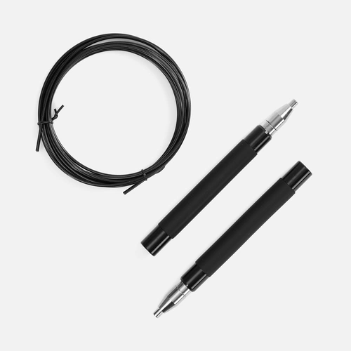 Скоростная скакалка Profi Comfi, черная Скоростная скакалка Profi Comfi, черная