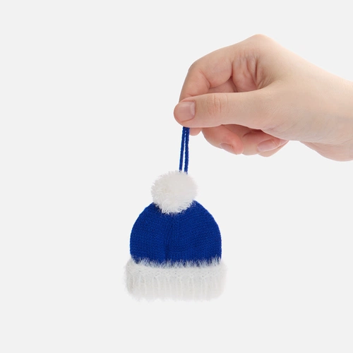 Подвеска на елку «Вьюжка», шапочка, синяя Подвеска на елку «Вьюжка», шапочка, синяя