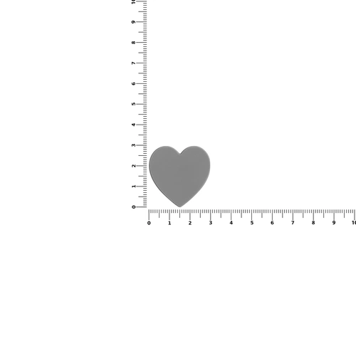 Джибитс из ПВХ «Сердце», серый Джибитс из ПВХ «Сердце», серый