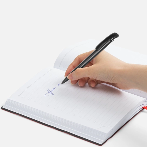 Ручка шариковая Clear Solid, черная Ручка шариковая Clear Solid, черная