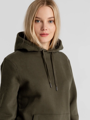 Толстовка с капюшоном унисекс King, хаки Толстовка с капюшоном унисекс King, хаки