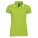 00578794 - Рубашка поло женская Pasadena Women 200 с контрастной отделкой, зеленый лайм с белым