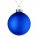 17665.40 - Елочный шар Finery Matt, 10 см, матовый синий