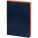 16022.42 - Ежедневник Slip, недатированный, синий с оранжевым