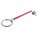 4547.50 - Элемент брелка-конструктора «Хлястик с кольцом и зажимом», красный