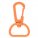 16507.22 - Застежка-карабин Snap Hook, M, оранжевый неон