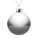 17664.10 - Елочный шар Finery Gloss, 10 см, глянцевый серебристый