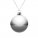 17662.10 - Елочный шар Finery Gloss, 8 см, глянцевый серебристый