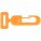 17932.22 - Застежка-карабин Сarabine, S, оранжевый неон