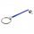 4547.43 - Элемент брелка-конструктора «Хлястик с кольцом и зажимом», синий