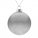 17664.11 - Елочный шар Finery Gloss, 10 см, глянцевый серебристый с глиттером