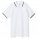 2502.60 - Рубашка поло мужская с контрастной отделкой Practice 270, белый/темно-синий