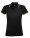 5852.39 - Рубашка поло женская Pasadena Women 200 с контрастной отделкой, черная с зеленым