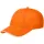 15149.20 - Бейсболка Canopy, оранжевая с белым кантом