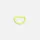 17393.89 - Полукольцо Semiring, L, желтый неон