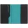 17343.49 - Обложка для паспорта Multimo, черная с бирюзовым