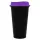 20996.70 - Стакан с крышкой Color Cap Black, черный с фиолетовым