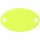 13843.89 - Шильдик металлический Alfa Oval, желтый неон