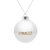 Елочный шар Finery Gloss, 8 см, глянцевый белый