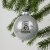 Елочный шар Finery Gloss, 10 см, глянцевый серебристый с глиттером