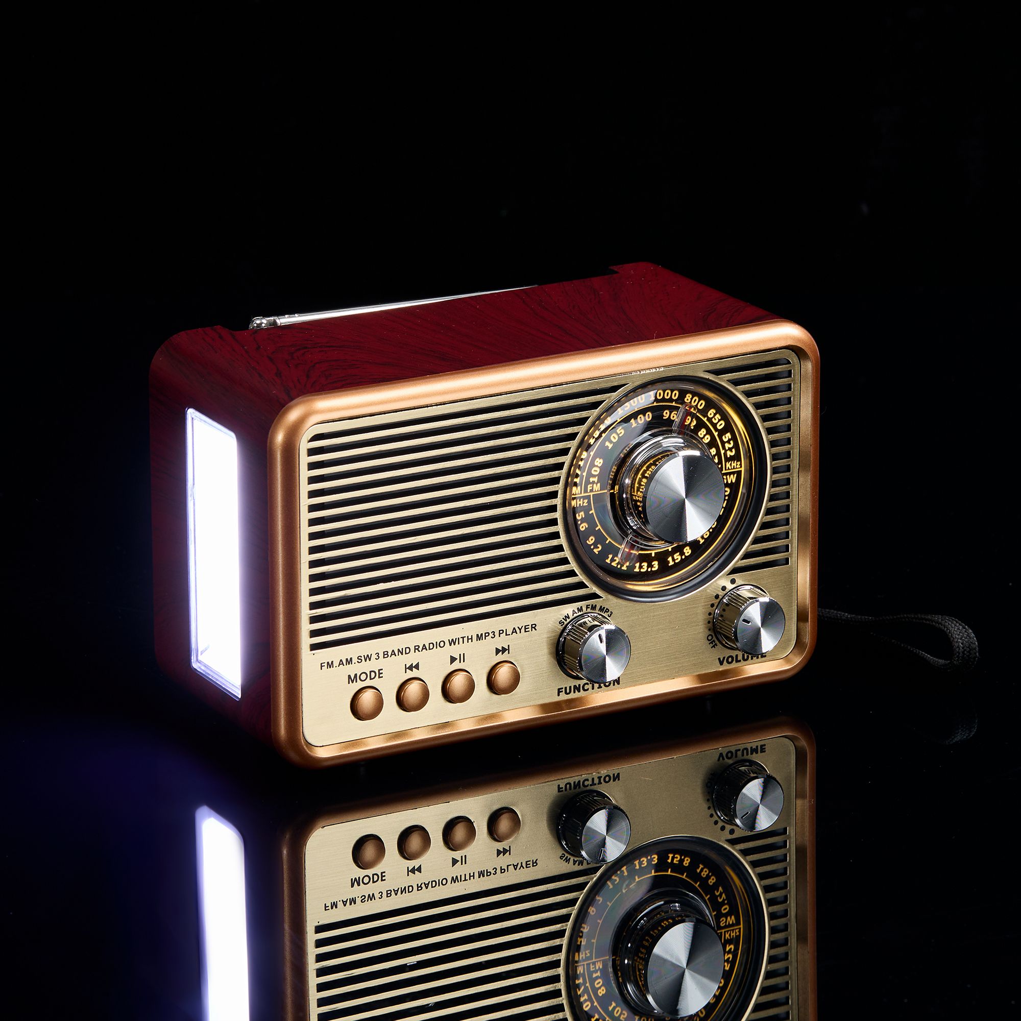 Bluetooth-колонка с радио Listenberg, коричневая (артикул 17588.59 ...