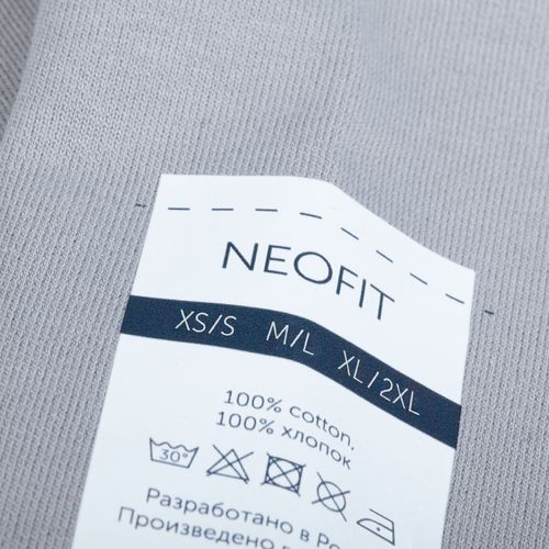 Футболка оверсайз унисекс с капюшоном Neofit, светло-серая