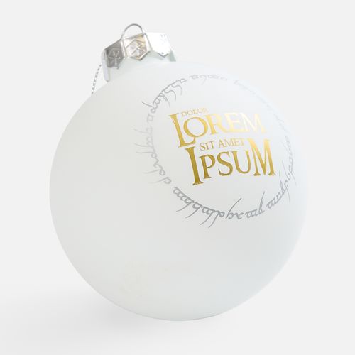 Елочный шар Finery Matt, 8 см, матовый белый