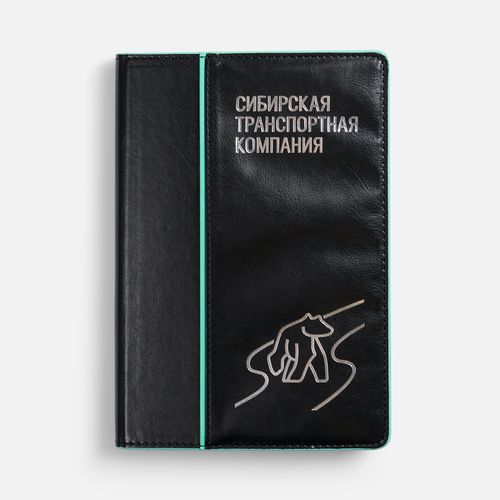 Ежедневник Alanis, недатированный, черный с красным