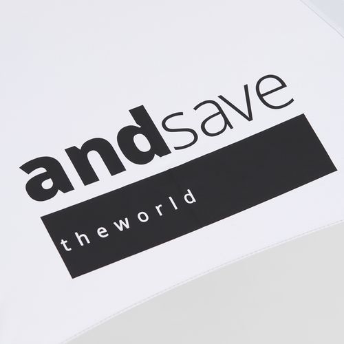 Зонт-трость Standard, белый с серебристым внутри