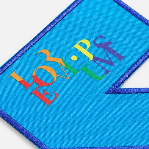 Шеврон из габардина Gabo M, голубой