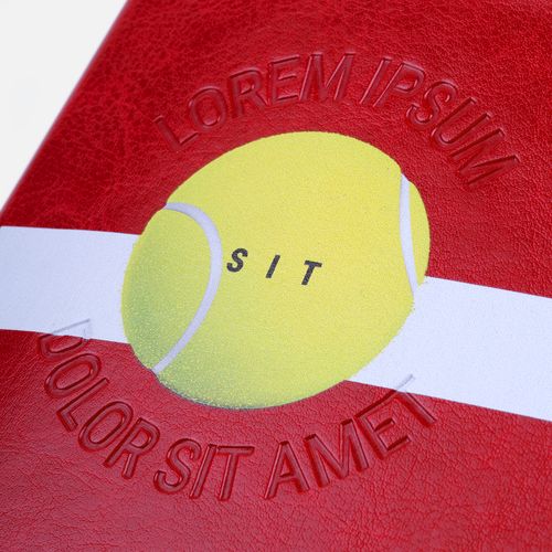 Ежедневник Nebraska Flex, недатированный, красный с золотистым