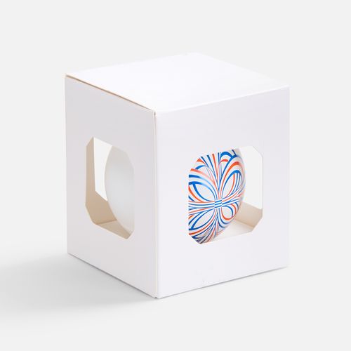 Елочный шар Finery Matt, 8 см, матовый белый