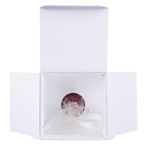 Свеча ручной работы «Снежный лес», параллелепипед