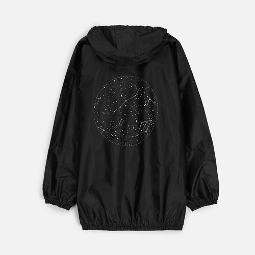 Дождевик-анорак Alatau, укороченный, черный, единый размер