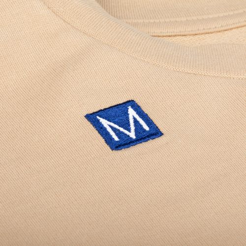 Футболка оверсайз с двойным рукавом Kosmos, бежевая