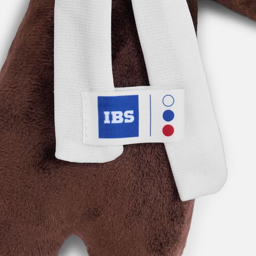 Мягкая игрушка Beastie Toys, мишка с белым шарфом