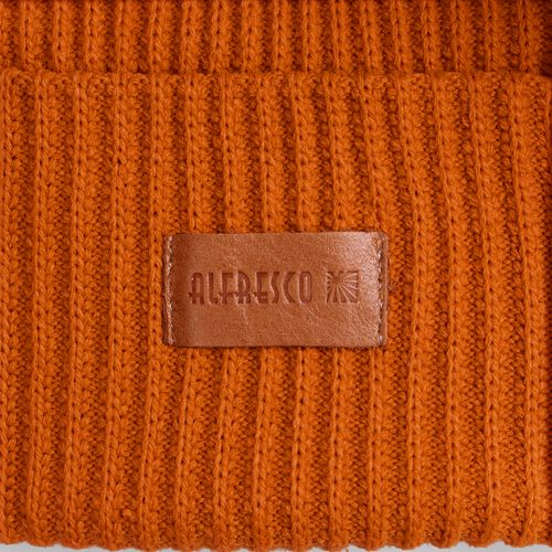 Лейбл кожаный Tuken, S, горчичный