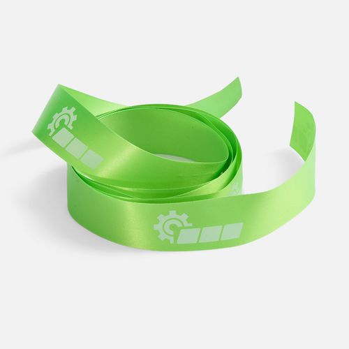 Лента сатиновая Satin 20 L, зеленый неон, 110 см