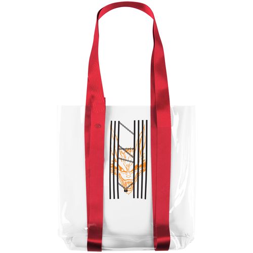 Шопер Clear Fest, ver.2, прозрачный с синими ручками