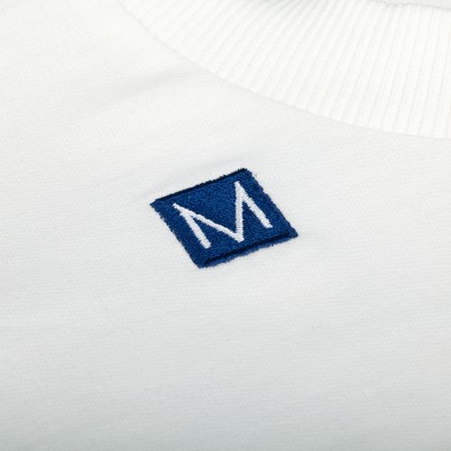 Футболка оверсайз с двойным рукавом Kosmos, молочно-белая