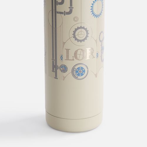 Термобутылка Tateyama, серо-бежевая