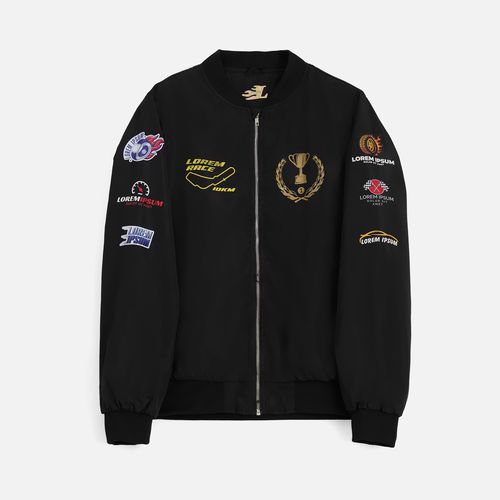 Бомбер Wigton, темно-синий