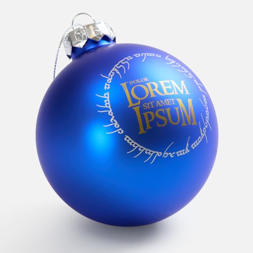 Елочный шар Finery Matt, 8 см, матовый синий