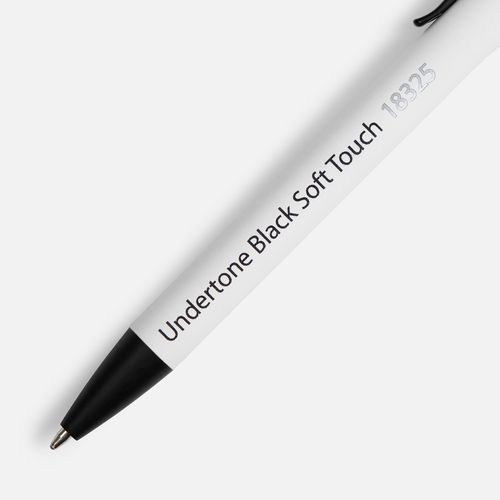 Ручка шариковая Undertone Black Soft Touch, белая