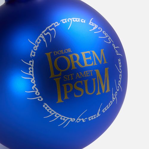 Елочный шар Finery Matt, 8 см, матовый синий