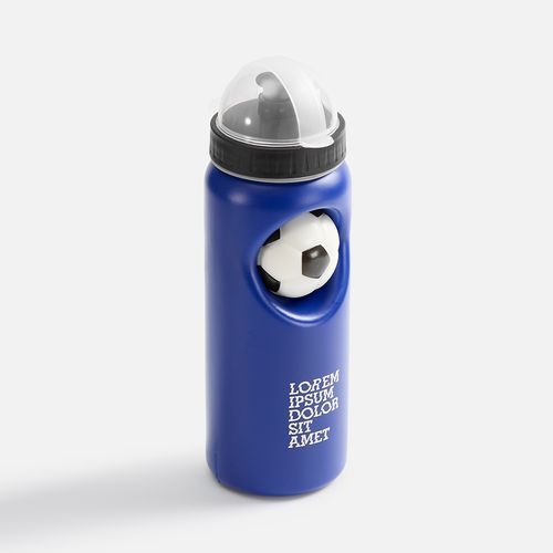 Бутылка с антистрессом Footballer, синяя