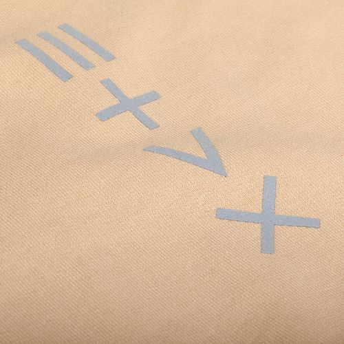 Футболка оверсайз с двойным рукавом Kosmos, бежевая